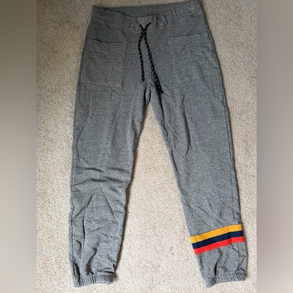 Gray XS Sundry Jogger Pants with Striped Detail